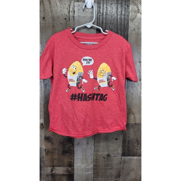 Hashtag Your it Hash Brown Kids Tee Short sleeve Size small 6/7 - Picture 3 of 5